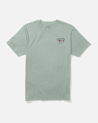 BRUCE CREW TEE - Aqua Grey | Salty Crew