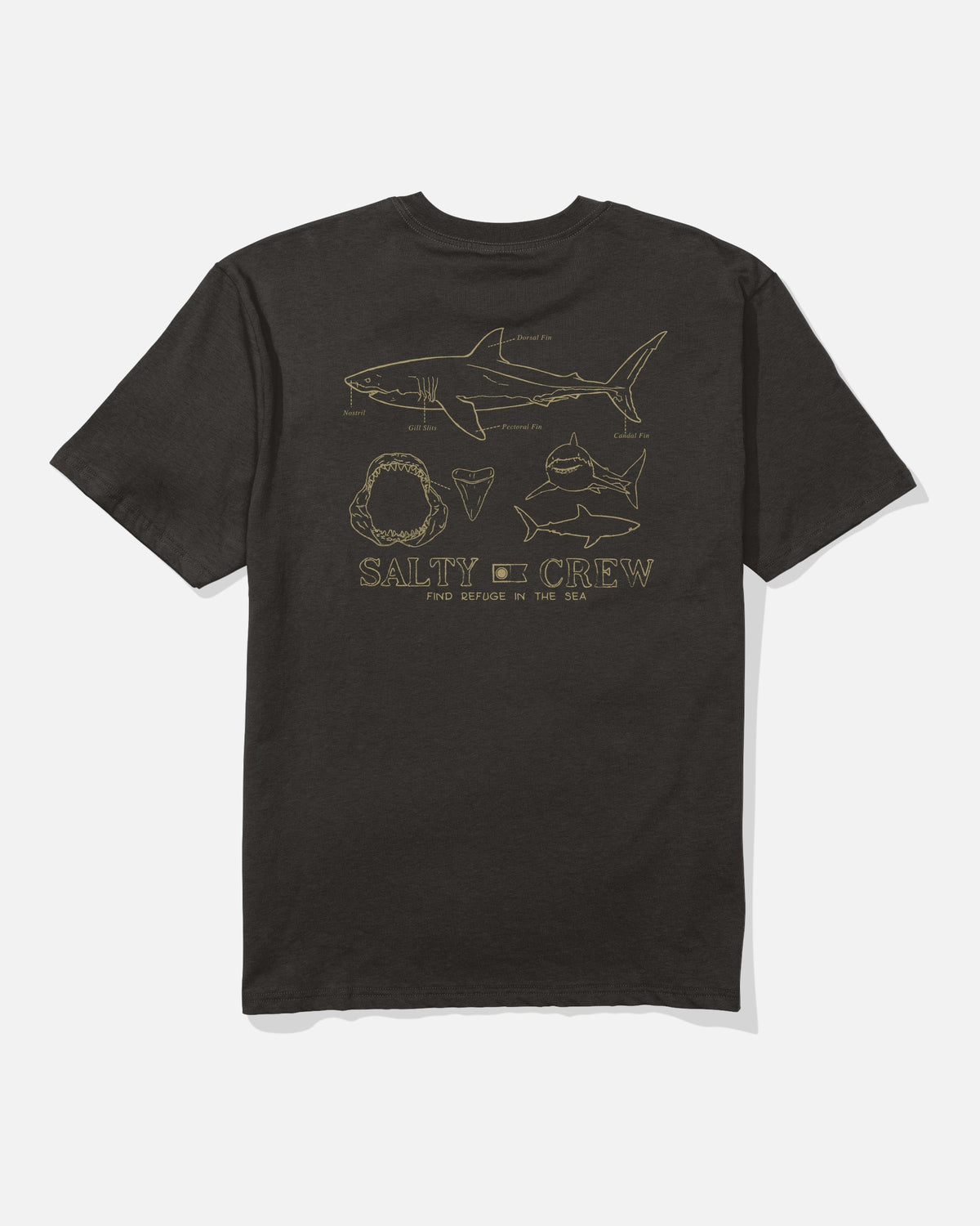 GREAT WHT CLASSIC SS TEE - BLACK | Salty Crew
