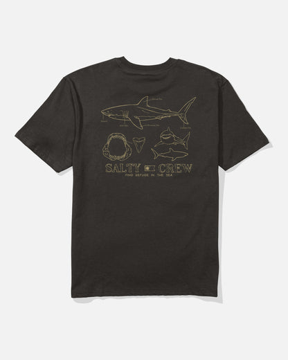 GREAT WHT CLASSIC SS TEE - BLACK | Salty Crew