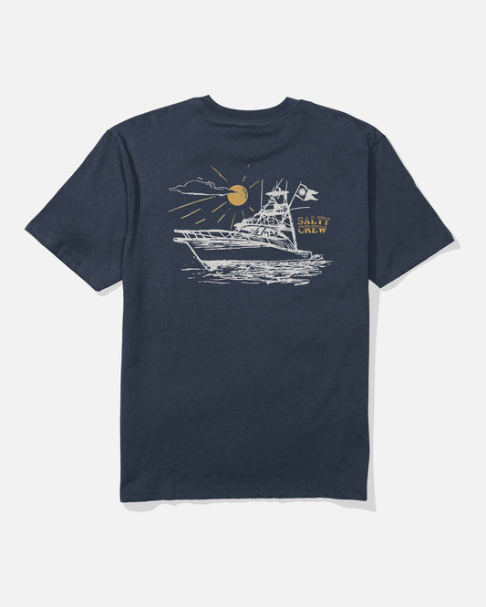 ON BOARD CLASSIC SS TEE - Navy | Salty Crew