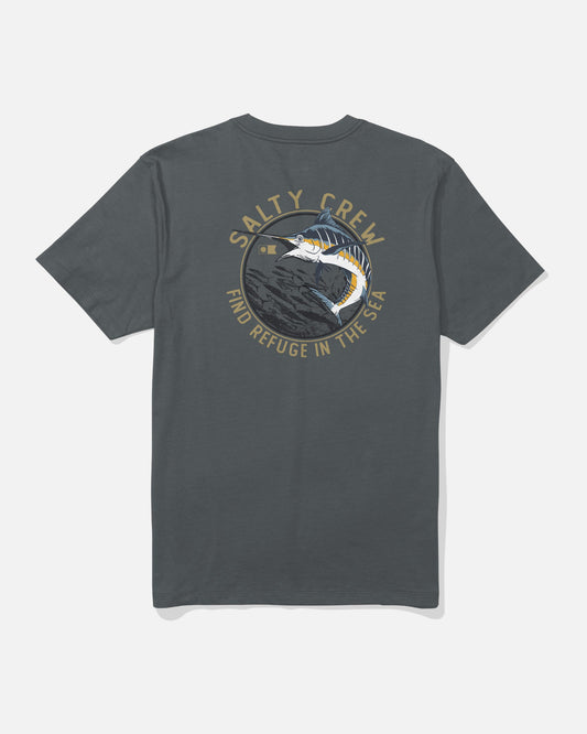SCHOOLED SS TEE - Charcoal | Salty Crew