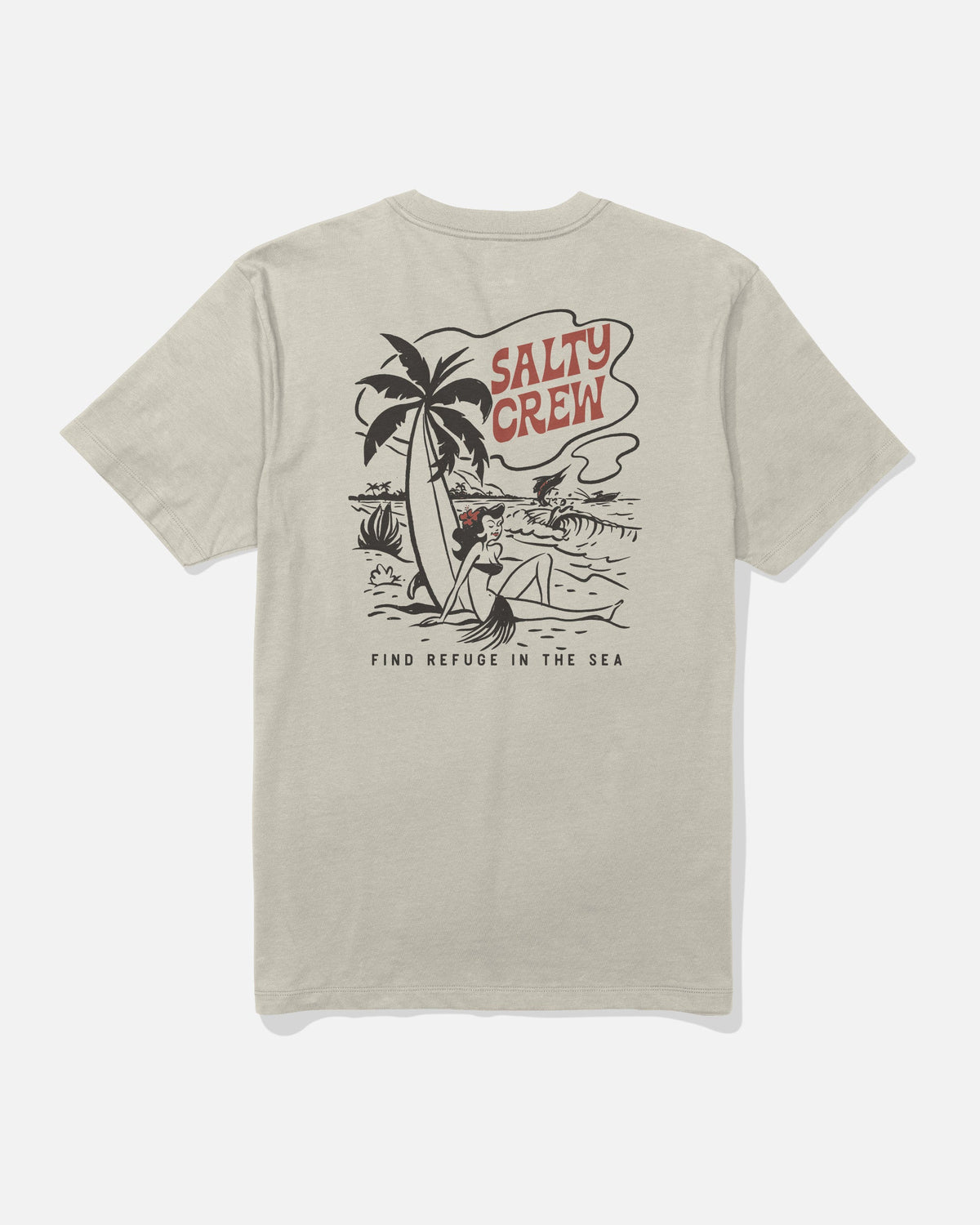 LOUNGE SS TEE - Bone | Salty Crew