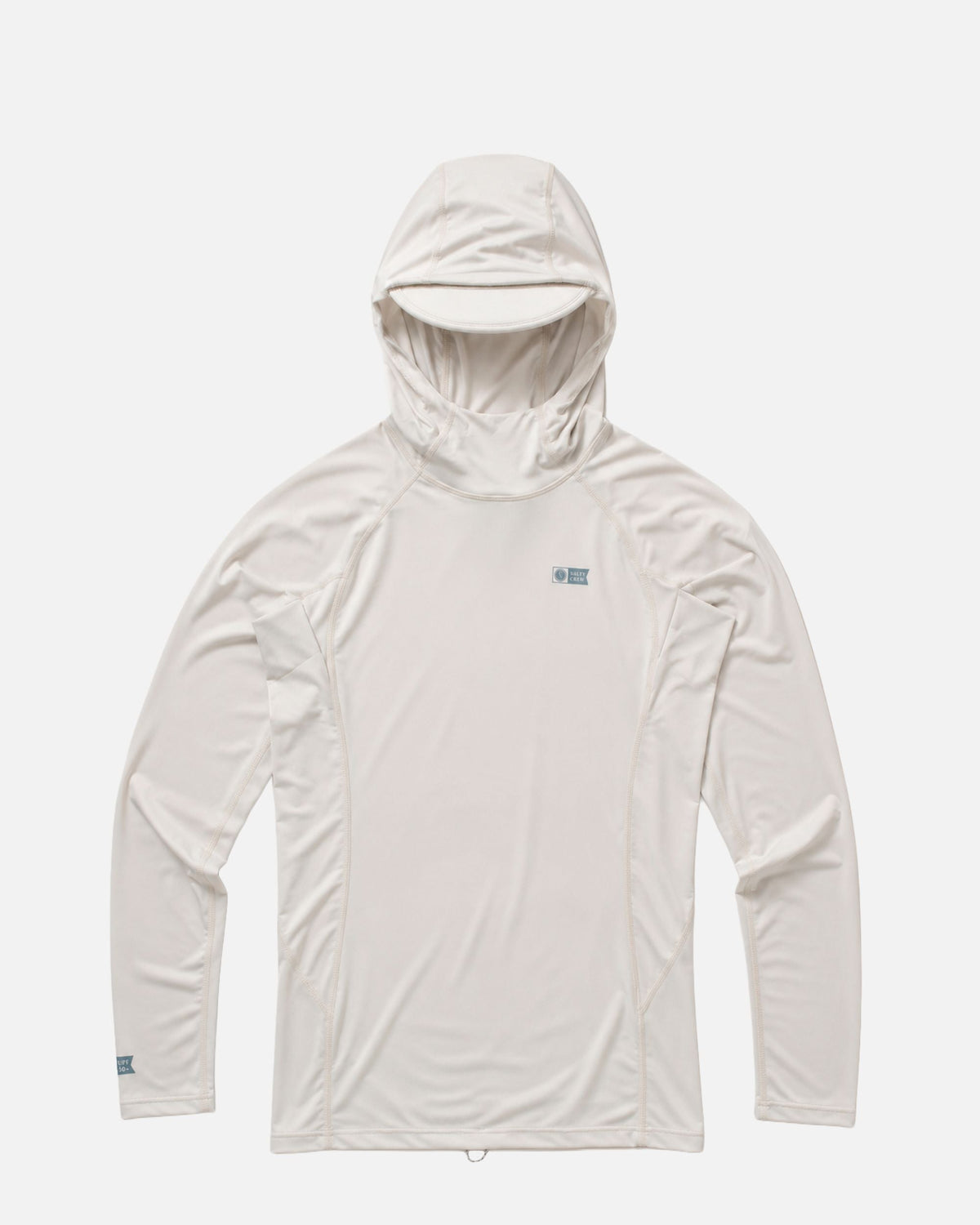 APEX HOOD SURF RASHGUARD - Light Grey | Salty Crew