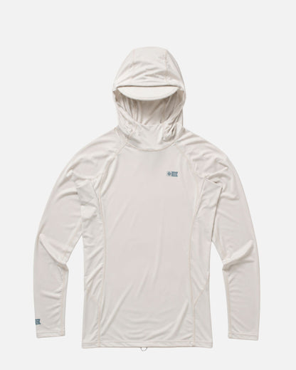 APEX HOOD SURF RASHGUARD - Light Grey | Salty Crew