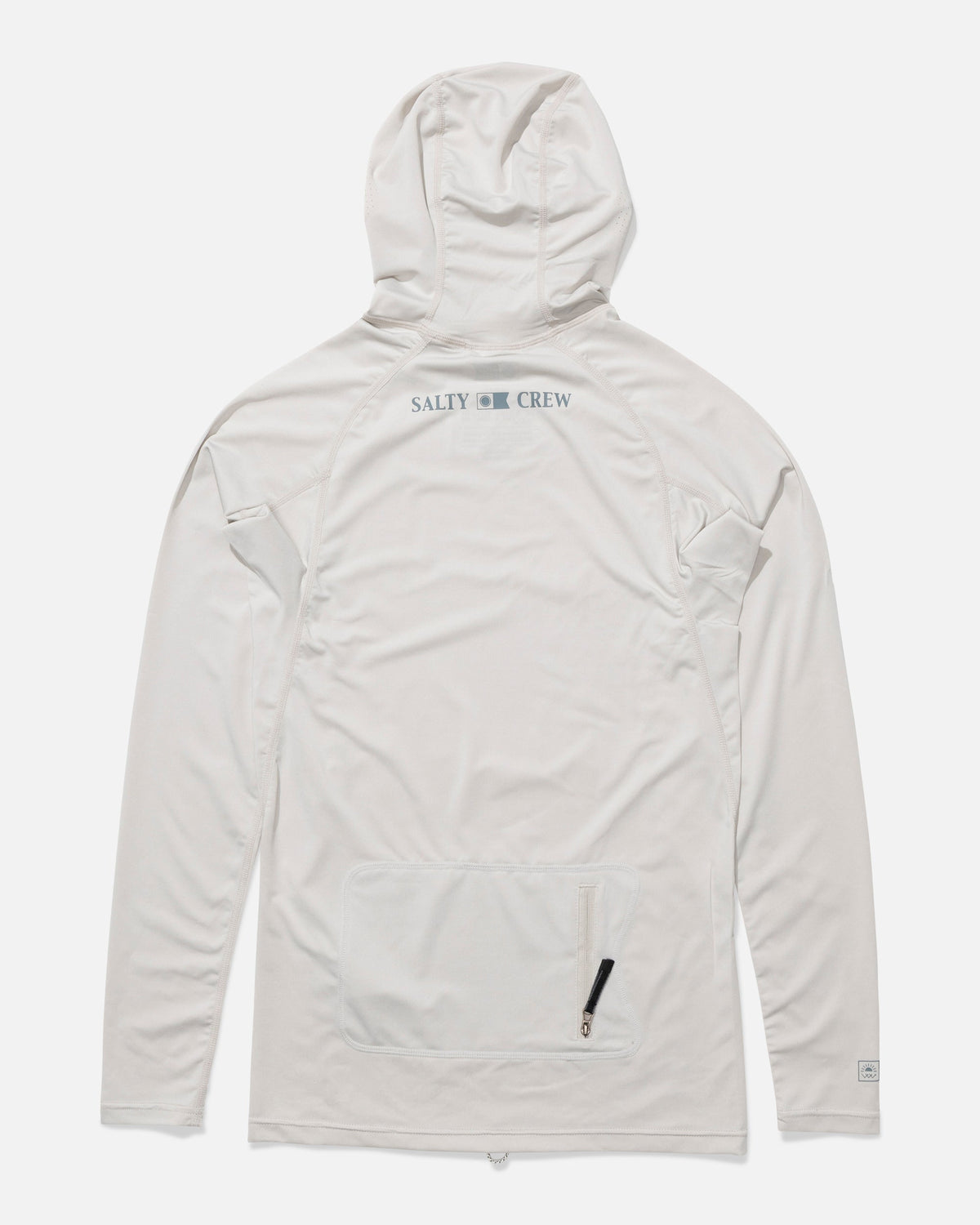 APEX HOOD SURF RASHGUARD - Light Grey | Salty Crew