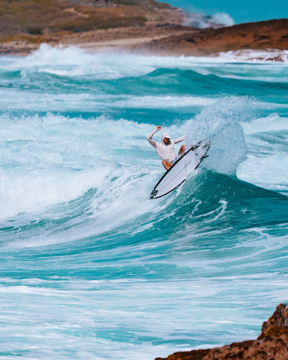 APEX HOOD SURF RASHGUARD - Light Grey | Salty Crew