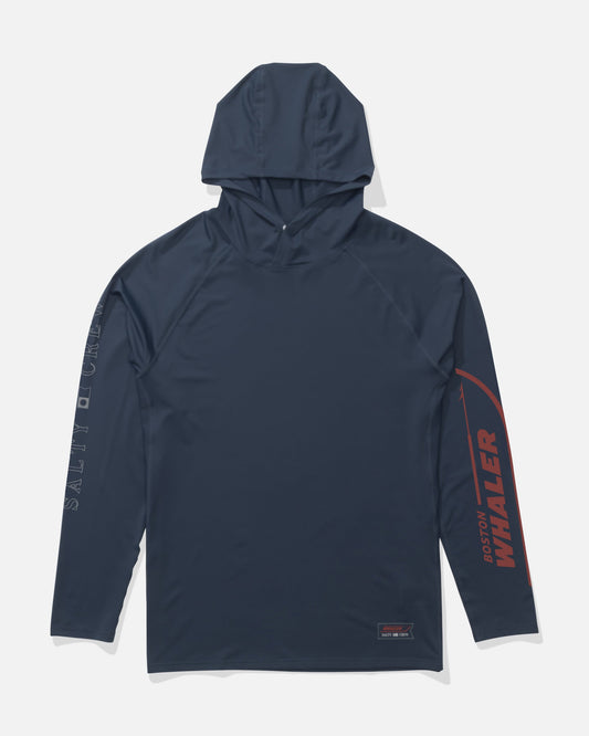 WHALER APEX SUNSHIRT - Navy | Salty Crew