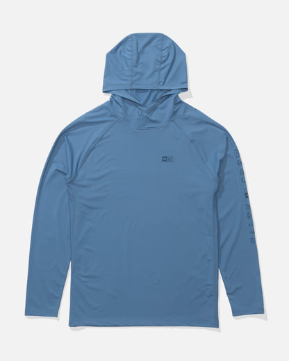 APEX PERFORATED SUNSHIRT - Captains Blue | Salty Crew
