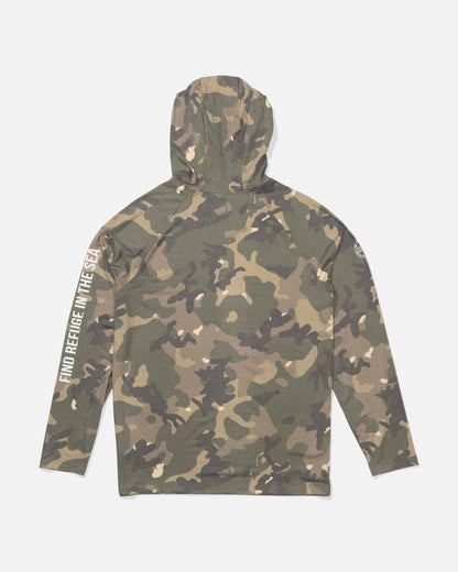 MARINER LITE UV HOOD - Green Camo | Salty Crew