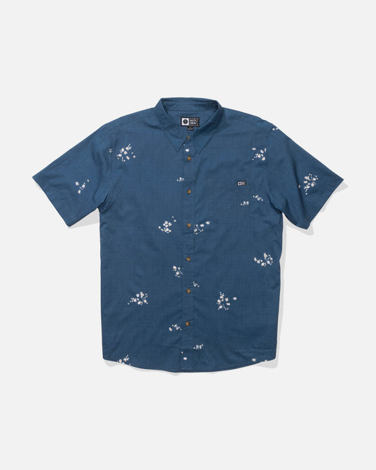 CREW SS BUTTON UP - Mid Blue | Salty Crew