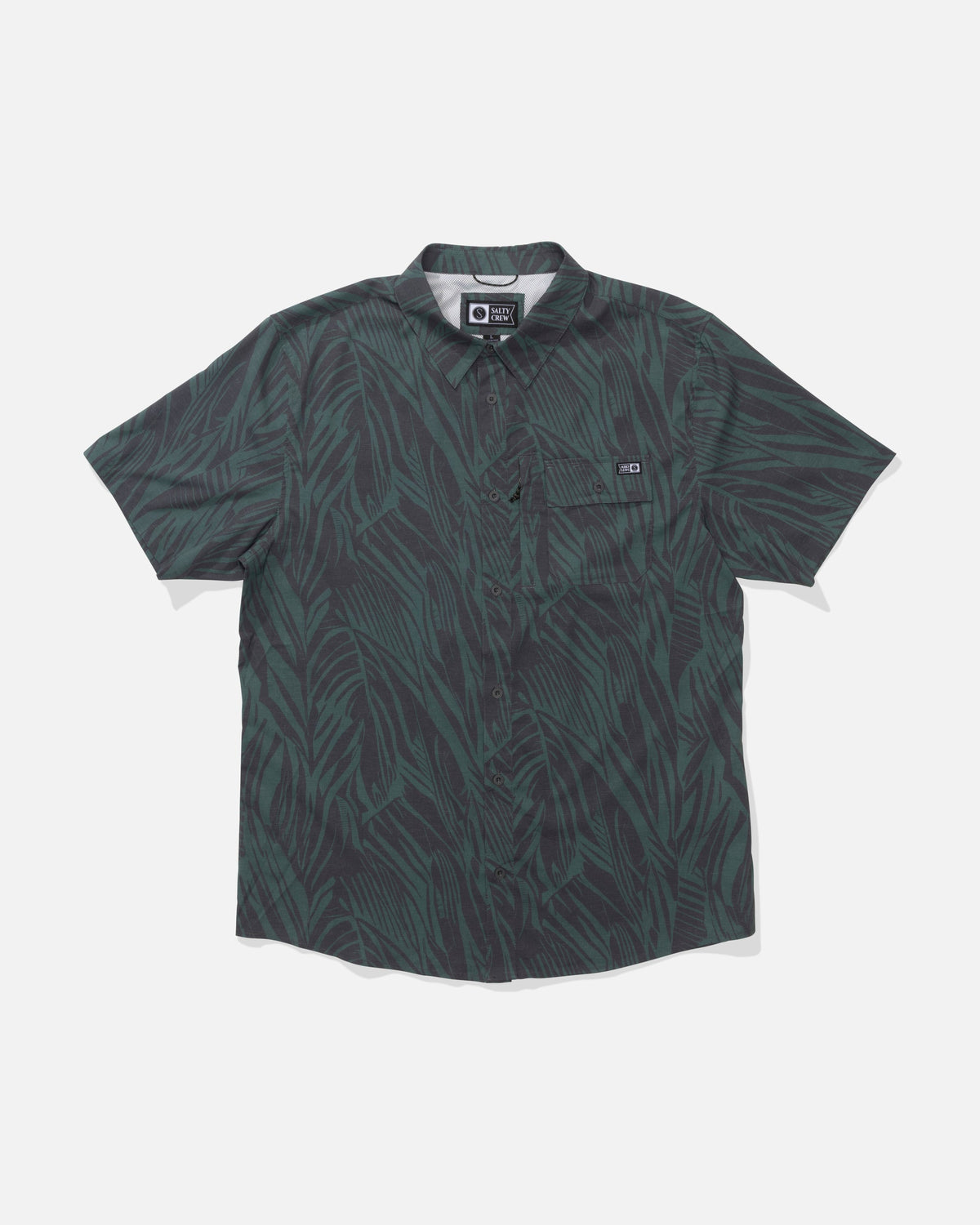 FLAGSHIP UV BUTTON UP - Washed Green | Salty Crew