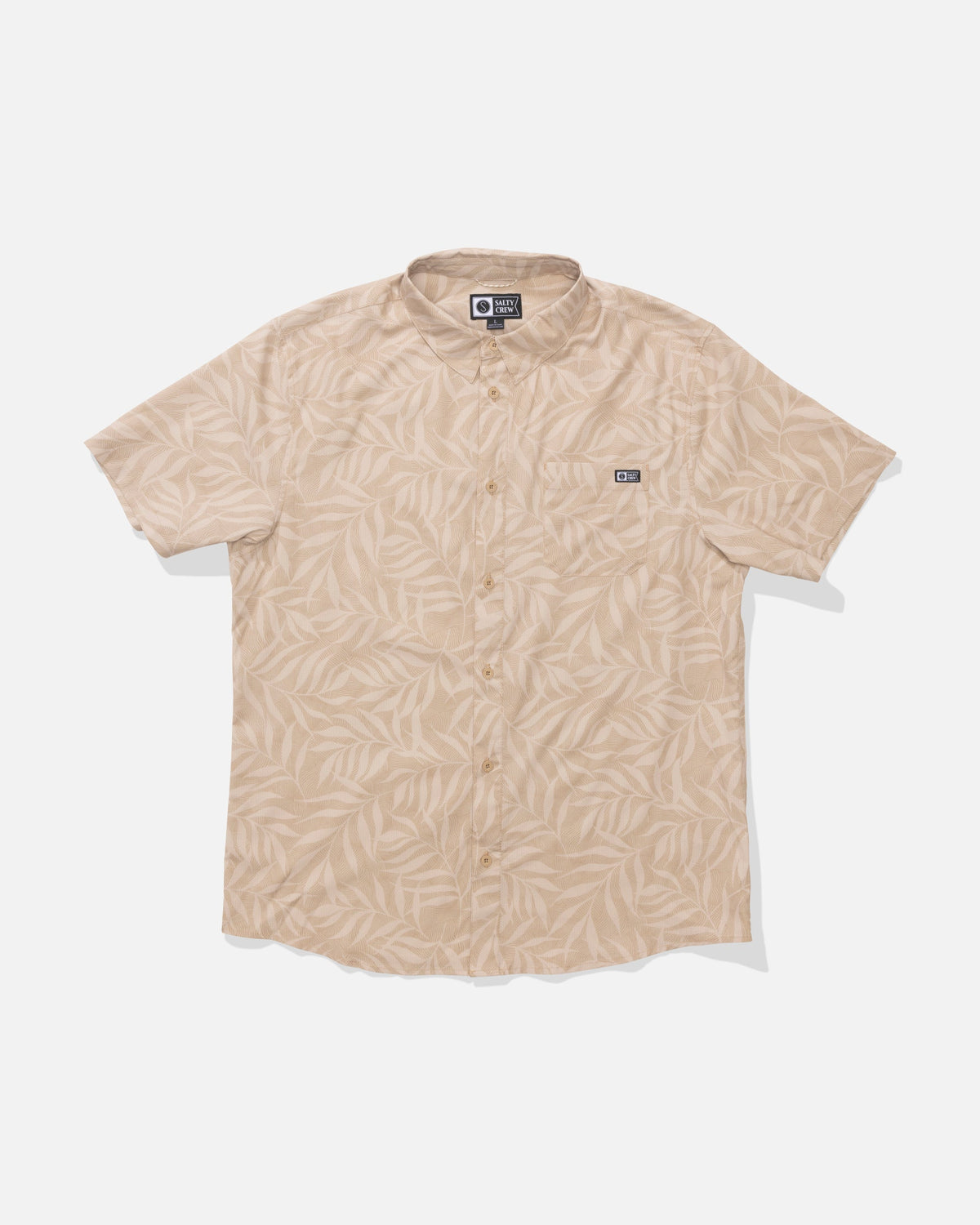 BREEZER PERF BUTTON UP - Khaki | Salty Crew