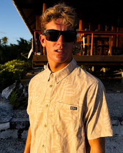 BREEZER PERF BUTTON UP - Khaki | Salty Crew