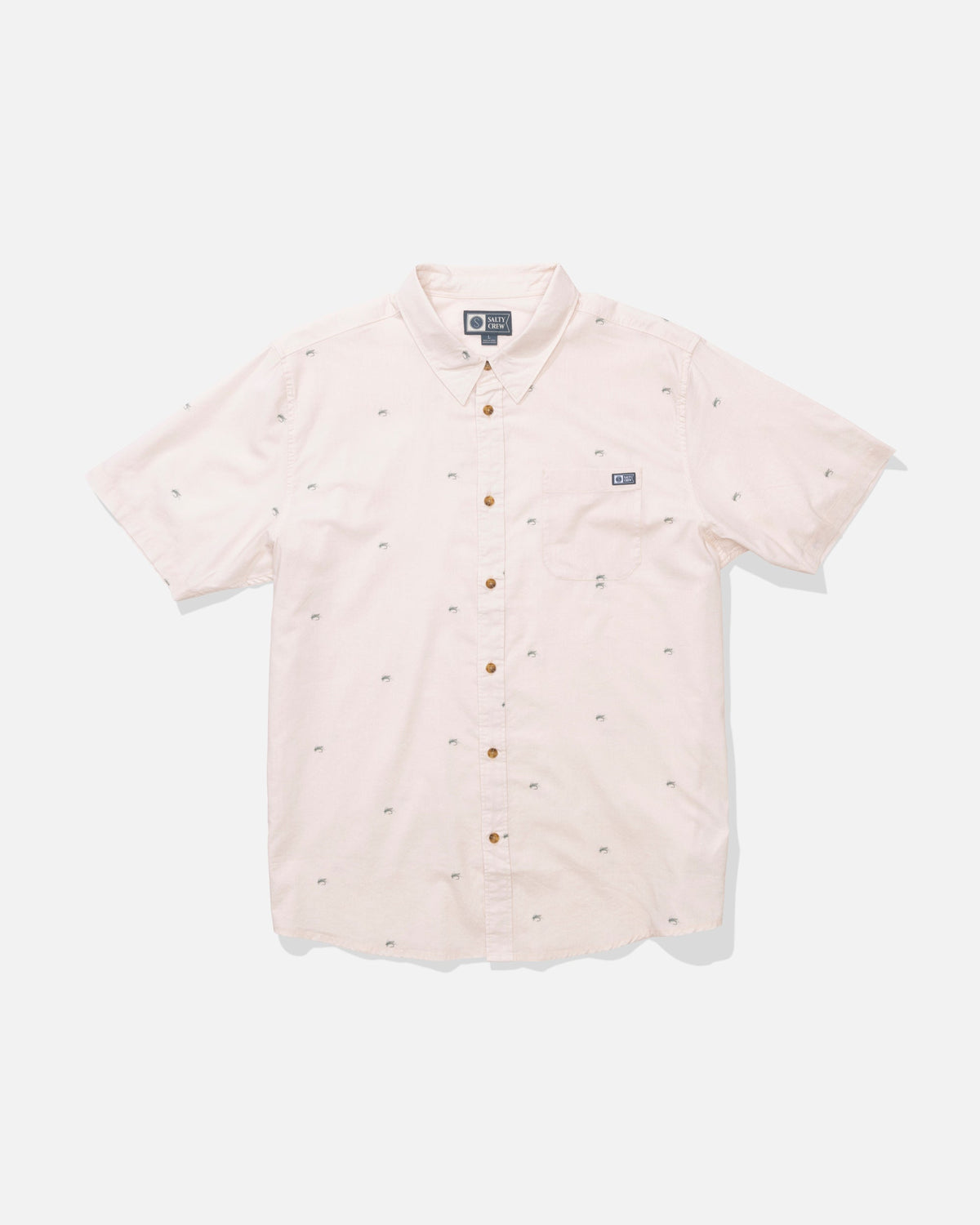 CREW SS BUTTON UP - Natural | Salty Crew