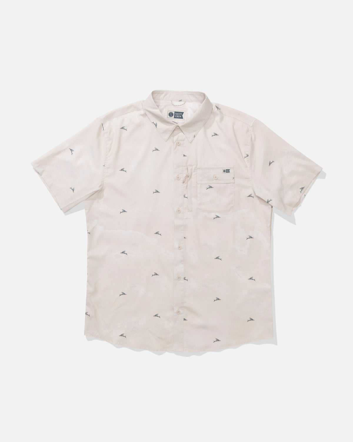 FLAGSHIP UV BUTTON UP - Natural | Salty Crew