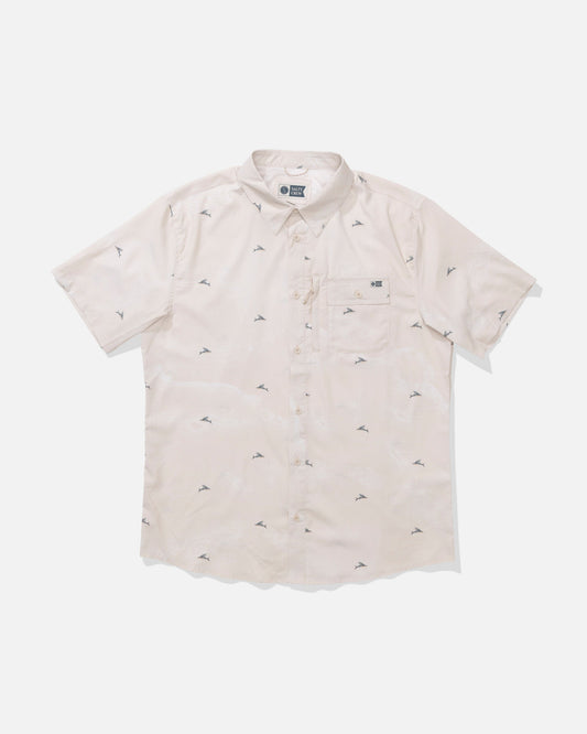 FLAGSHIP UV BUTTON UP - Natural | Salty Crew