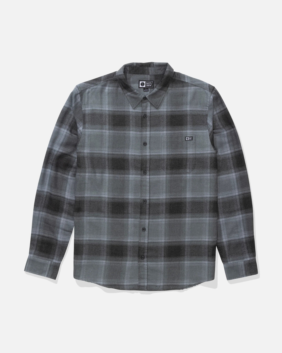 EARLY BIRD FLANNEL - Pirate Black | Salty Crew