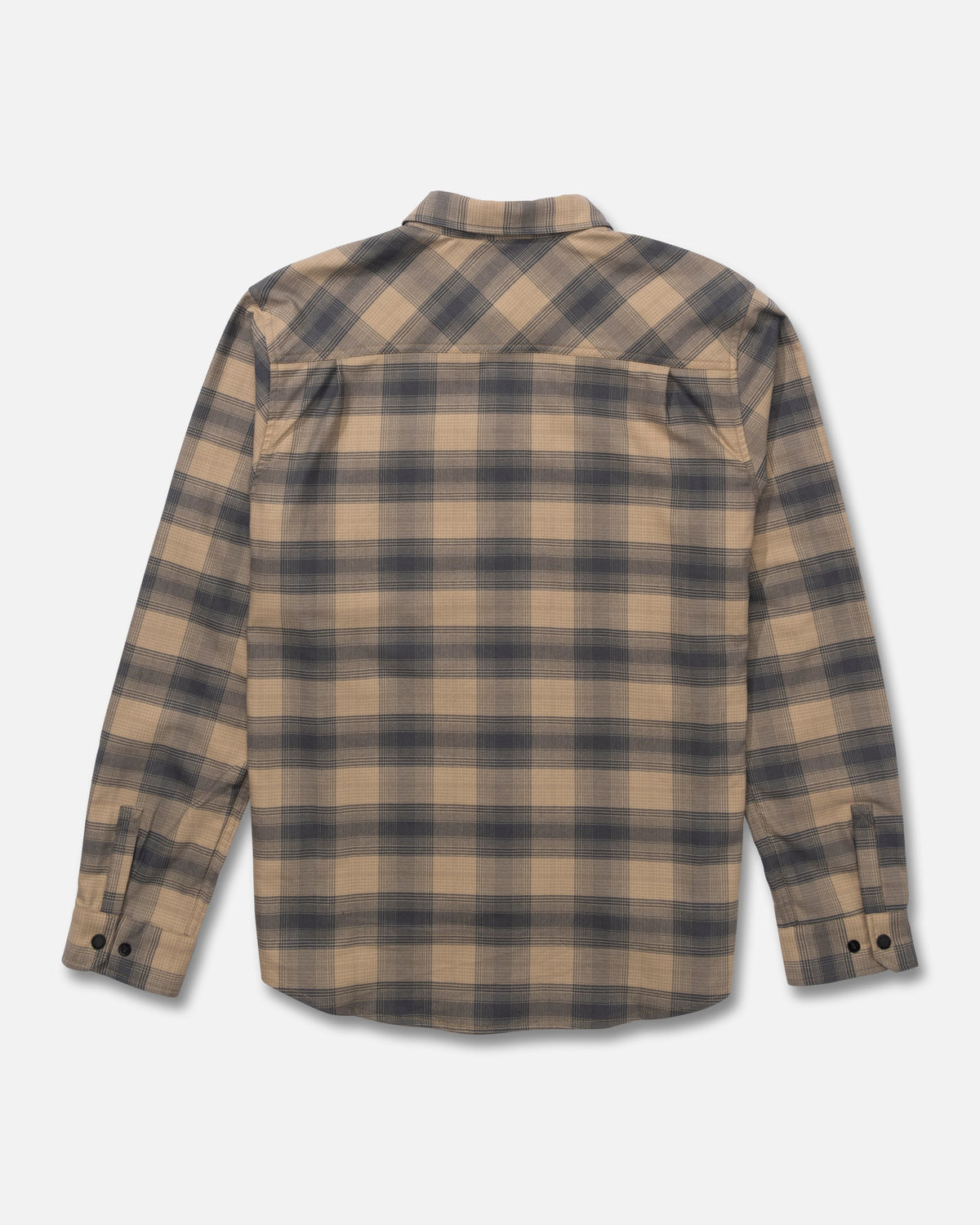 FATHOM LS TECH FLANNEL - Khaki | Salty Crew