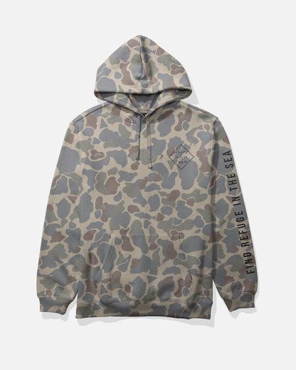 TIPPET RANGER HOOD FLEECE - Sand Camo | Salty Crew