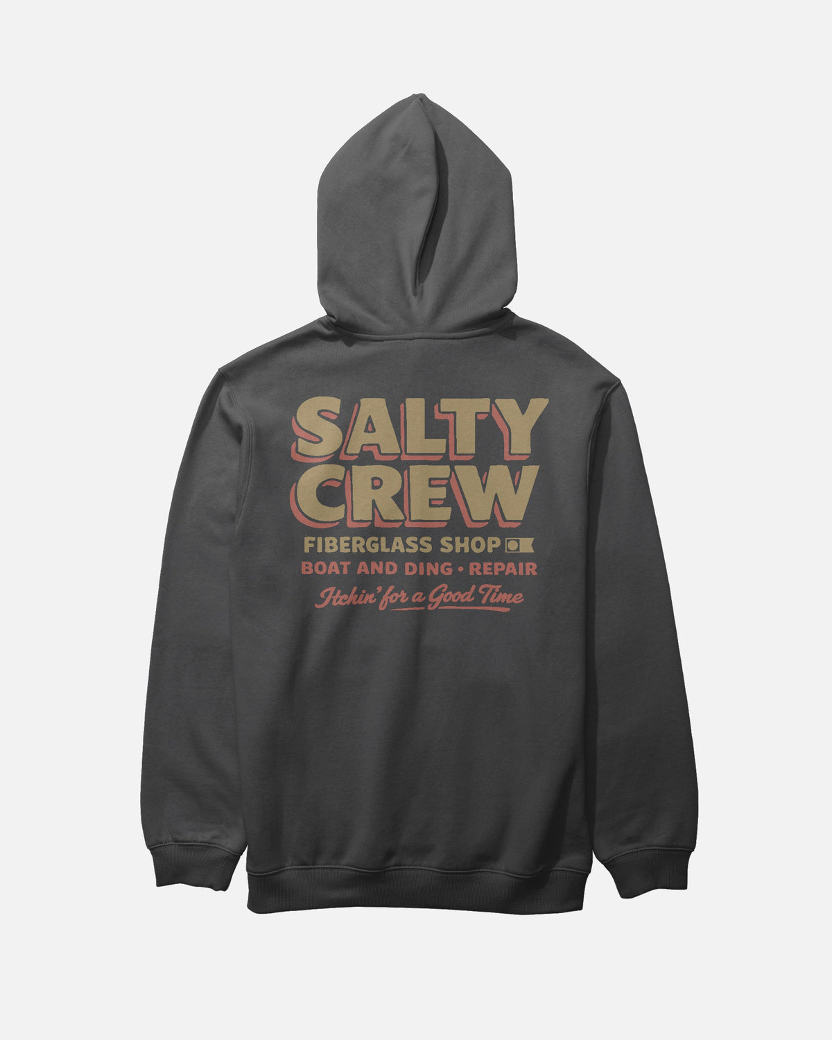 DECKHAND FIBERGLASS FLEECE - Washed Black | Salty Crew