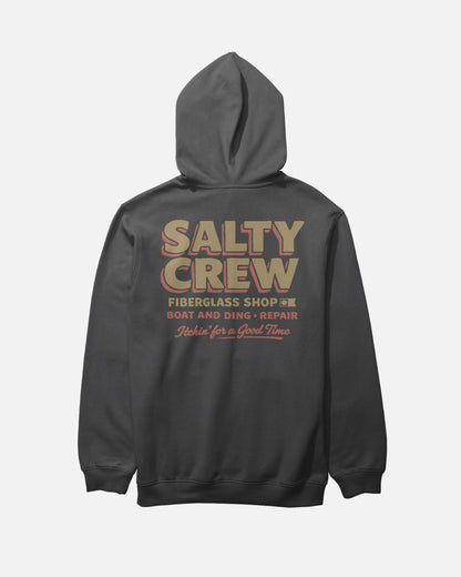 DECKHAND FIBERGLASS FLEECE - Washed Black | Salty Crew