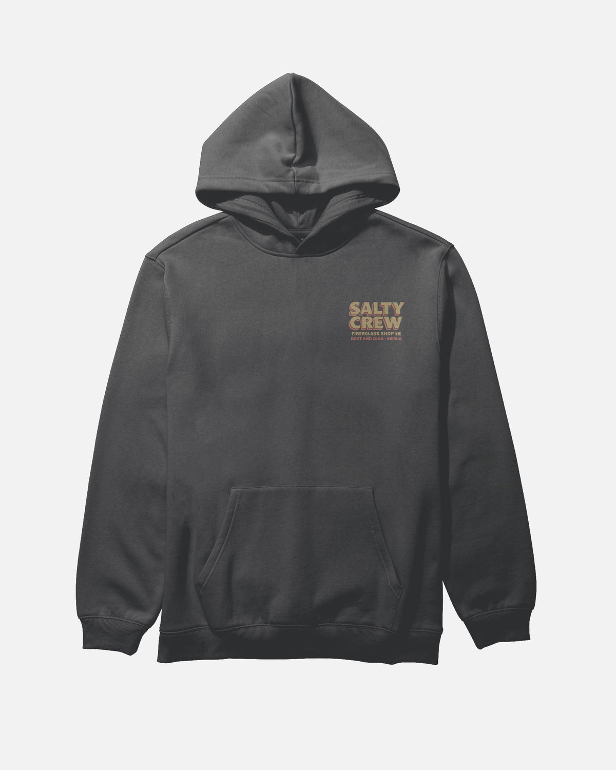 DECKHAND FIBERGLASS FLEECE - Washed Black | Salty Crew
