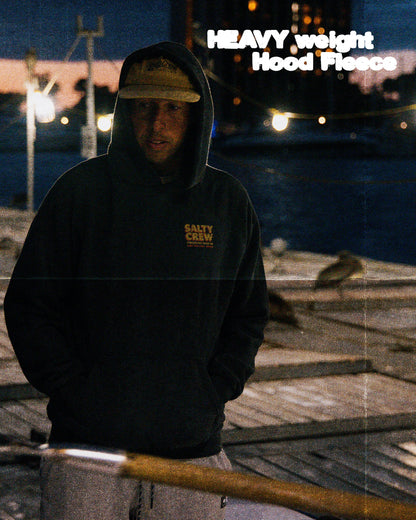 DECKHAND FIBERGLASS FLEECE - Washed Black | Salty Crew