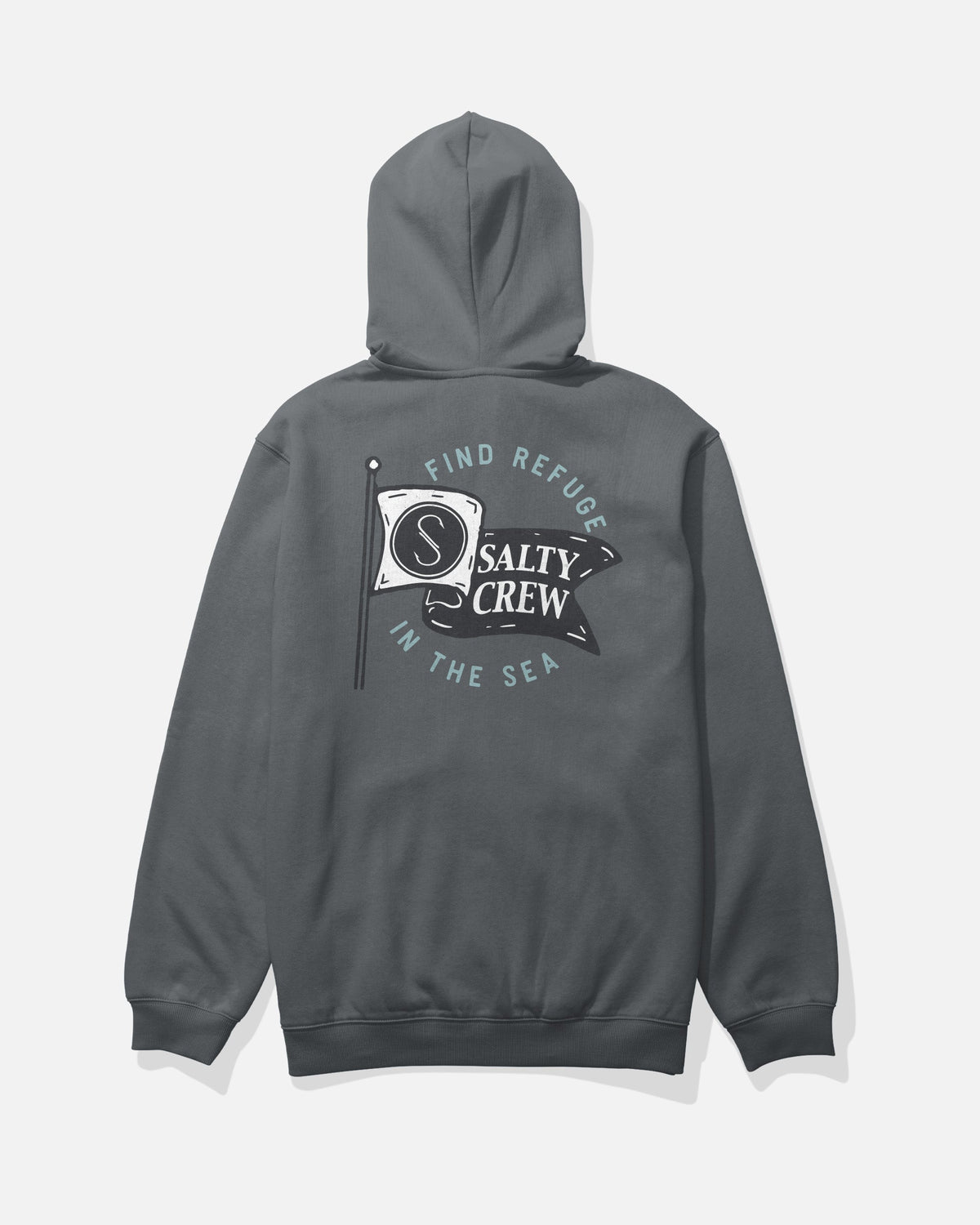 WAVEY ZIP FLEECE - Charcoal | Salty Crew