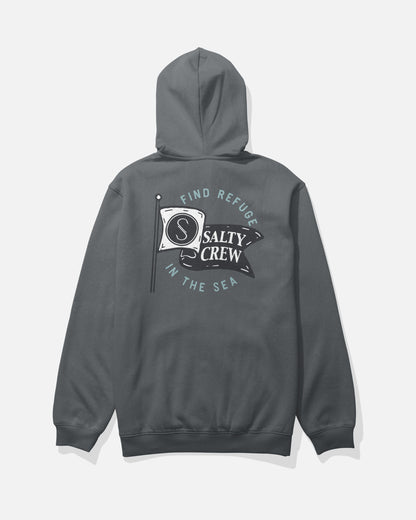 WAVEY ZIP FLEECE - Charcoal | Salty Crew