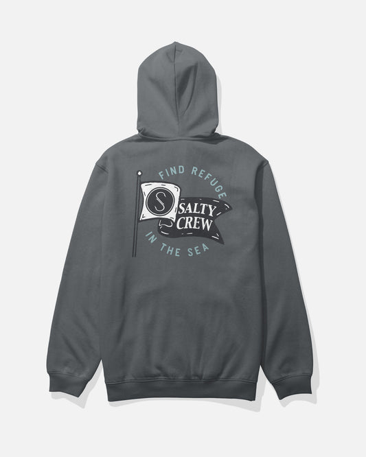 WAVEY ZIP FLEECE - Charcoal | Salty Crew