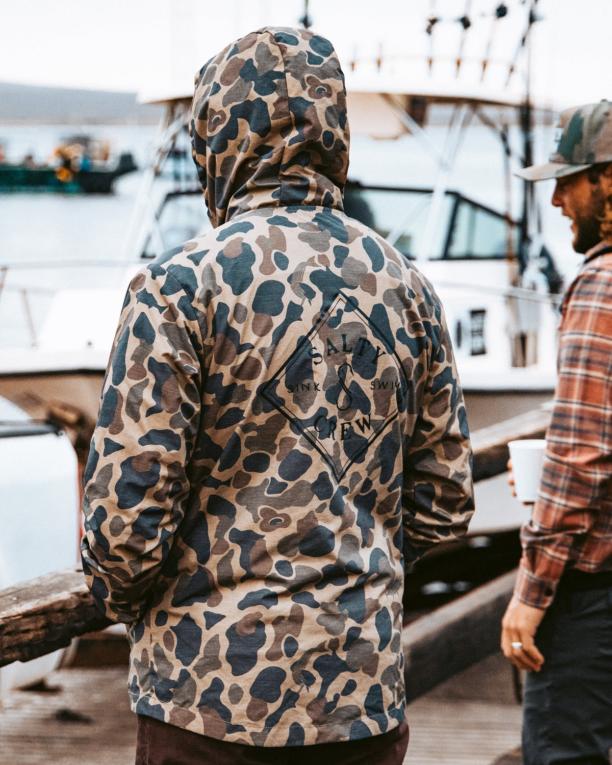 TIPPET SNAP JACKET - Sand Camo | Salty Crew