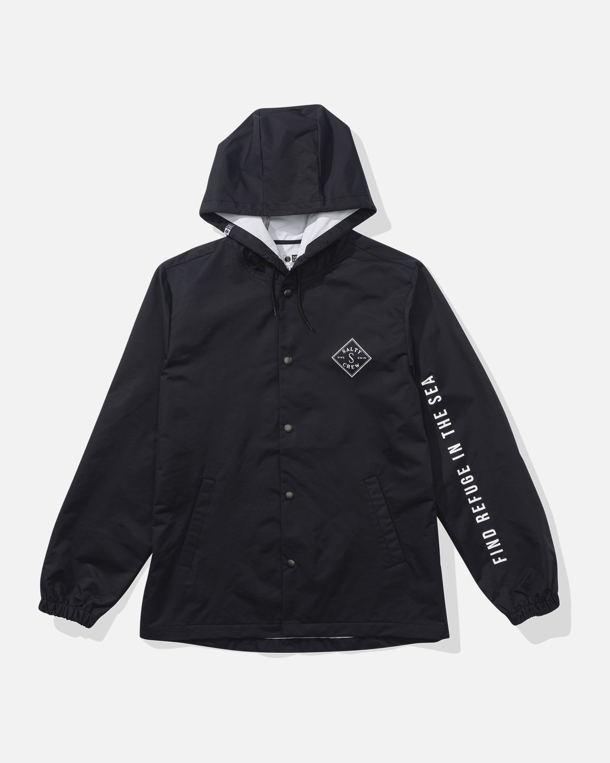TIPPET SNAPPER JACKET - Black | Salty Crew