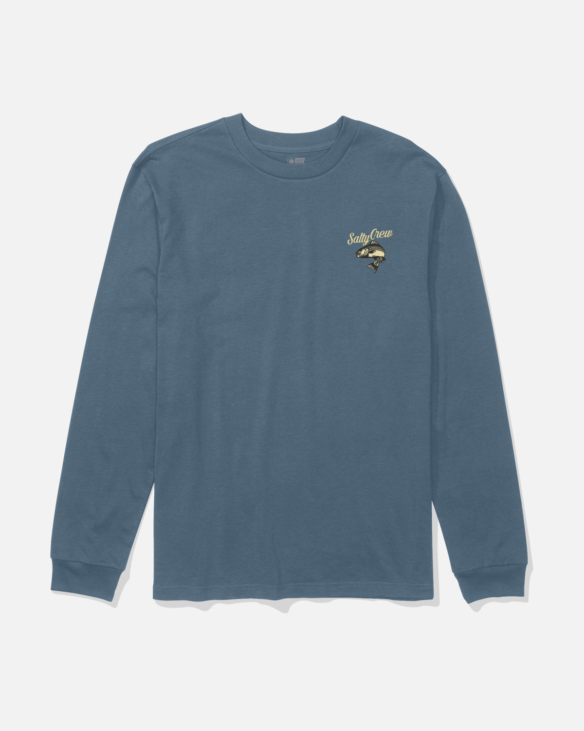 STRIPED LS TEE - Slate | Salty Crew