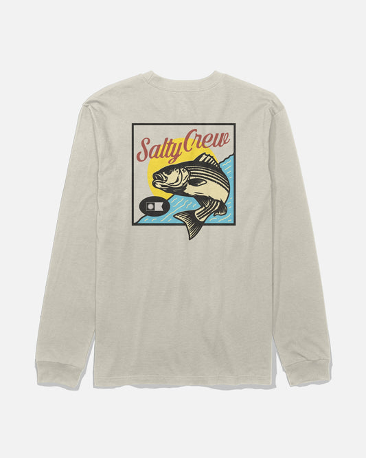 STRIPED LS TEE - Bone | Salty Crew