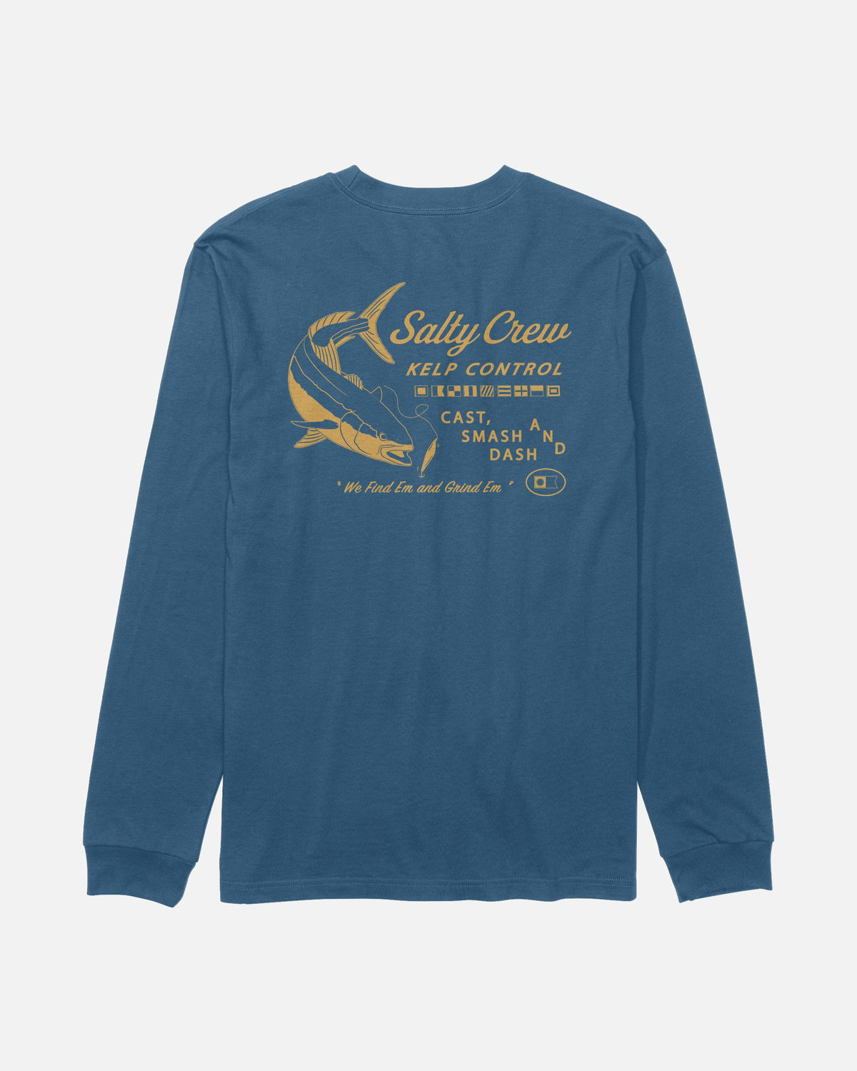 KELP CONTROL LS TEE - Cast Blue | Salty Crew