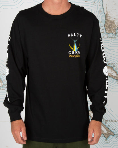 Tailed Classic Long Sleeve Tee - Black | Salty Crew