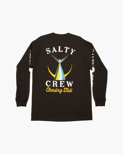 Tailed Classic Long Sleeve Tee - Black | Salty Crew