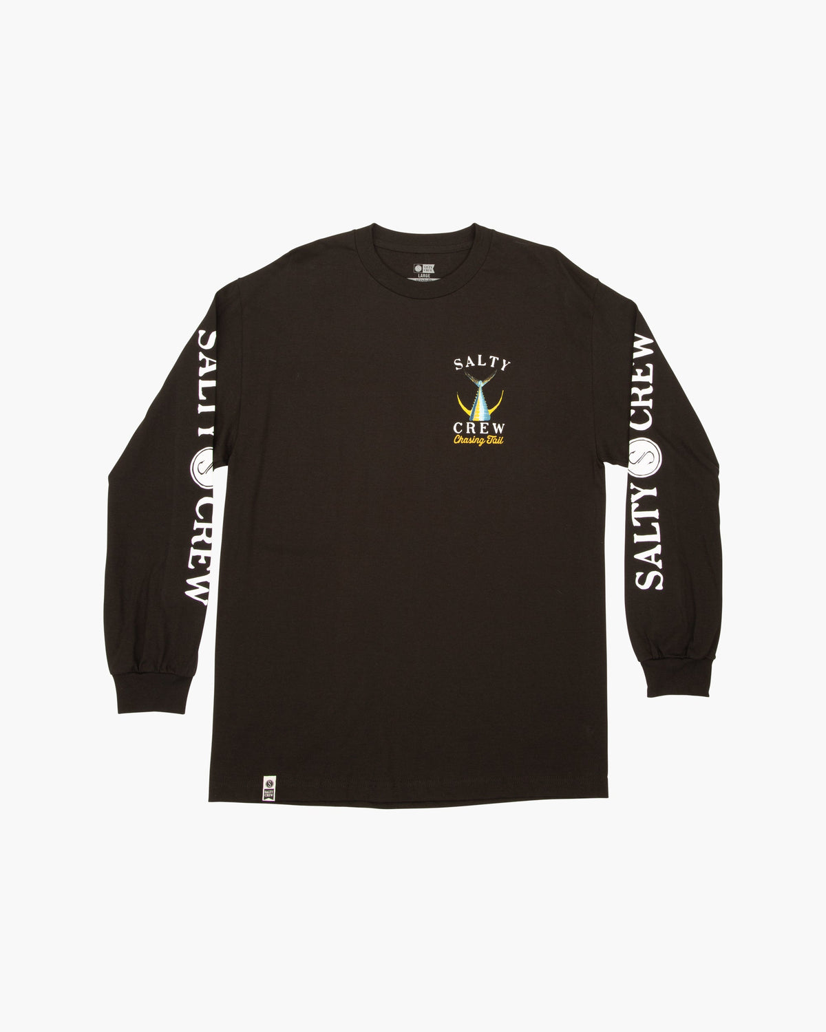 Tailed Classic Long Sleeve Tee - Black | Salty Crew
