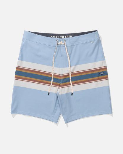 CREW STRIPE BOARDSHORT - Coast Blue | Salty Crew