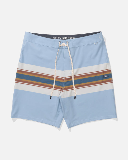CREW STRIPE BOARDSHORT - Coast Blue | Salty Crew