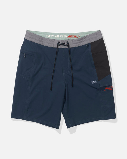 WHALER FLAGSHIP BOATSHORT - Dark Navy | Salty Crew