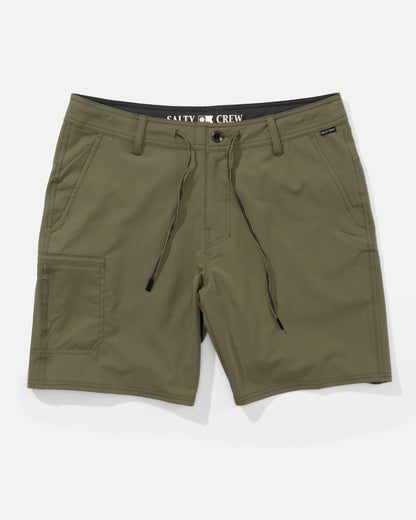 TRANSOM TECH SHORT - Dusty Olive | Salty Crew
