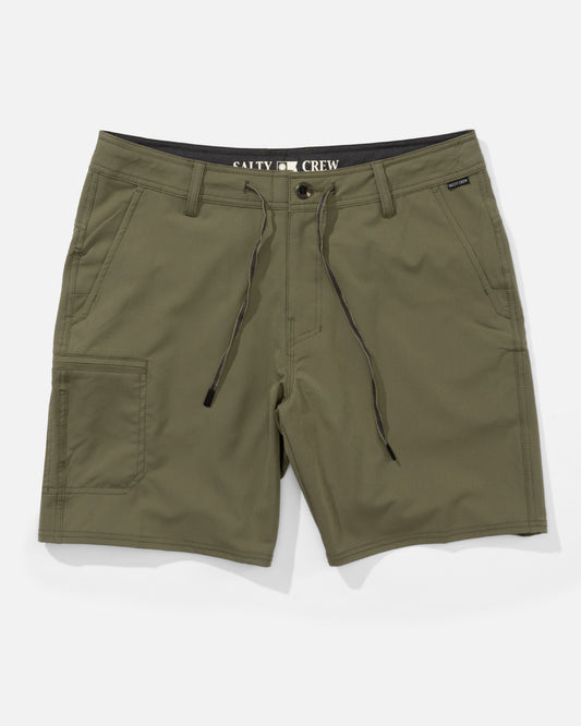 TRANSOM TECH SHORT - Dusty Olive | Salty Crew