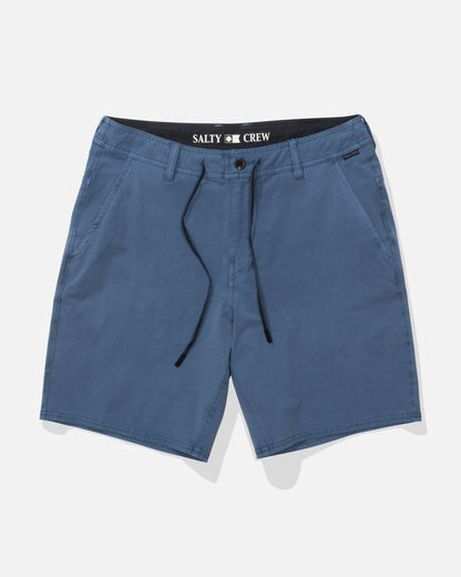 TRANSOM OVERDYE SHORT - Mid Blue | Salty Crew