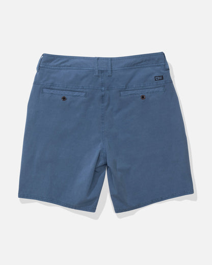 TRANSOM OVERDYE SHORT - Mid Blue | Salty Crew