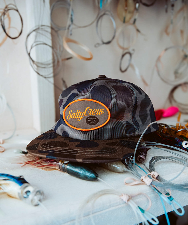 NETTING MESH TRUCKER - Sand Camo | Salty Crew