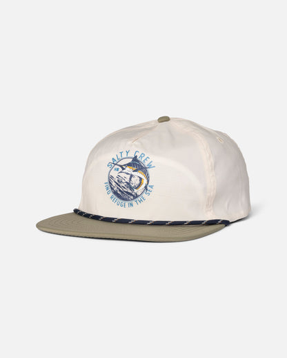 BOW LINE SNAPBACK - Off White Fern | Salty Crew