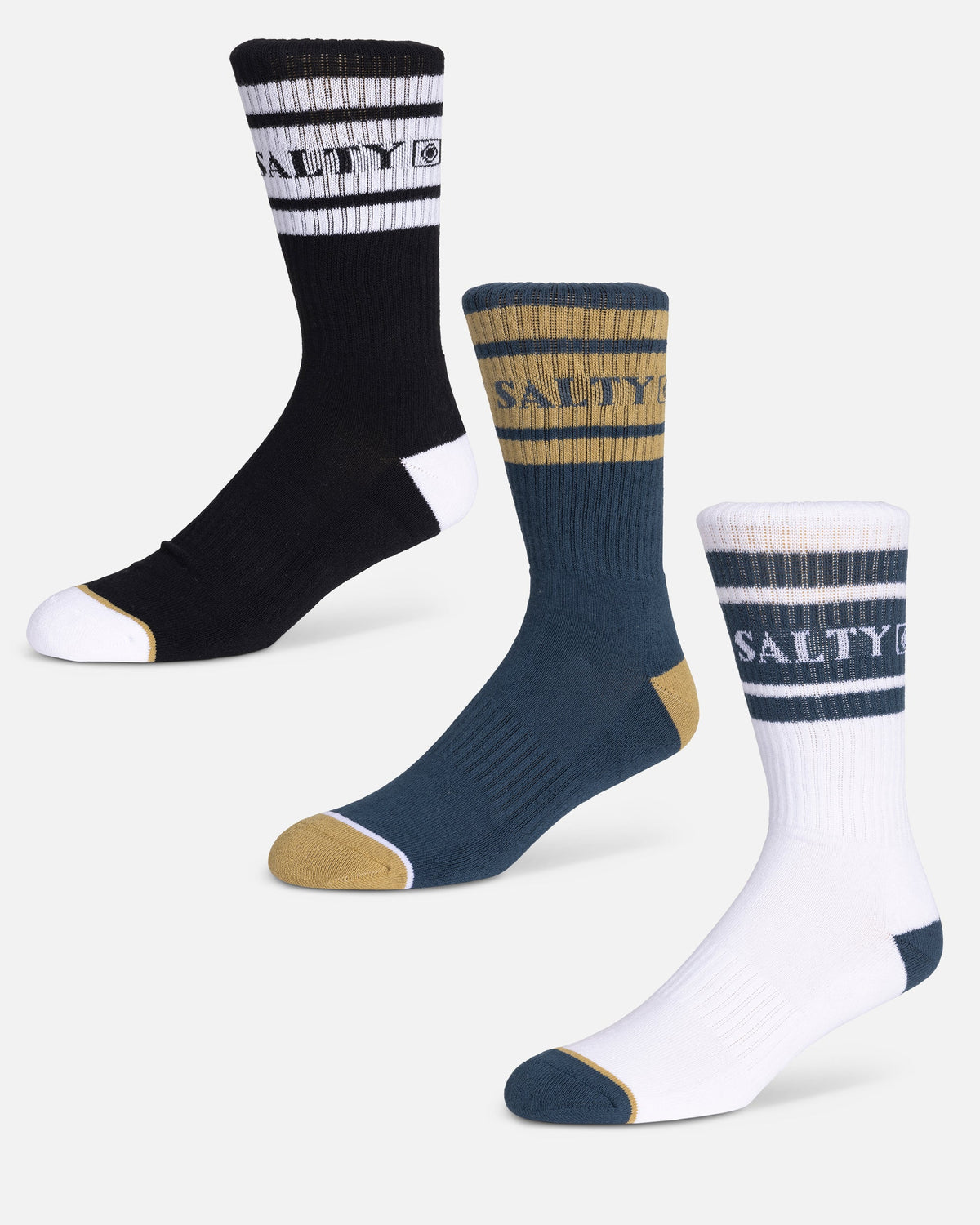 FLAGSHIP 3 PACK SOCK - Assorted | Salty Crew