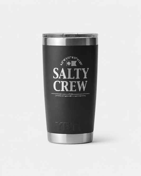YETI SALTY CREW TUMBLER 20 OZ - Black | Salty Crew