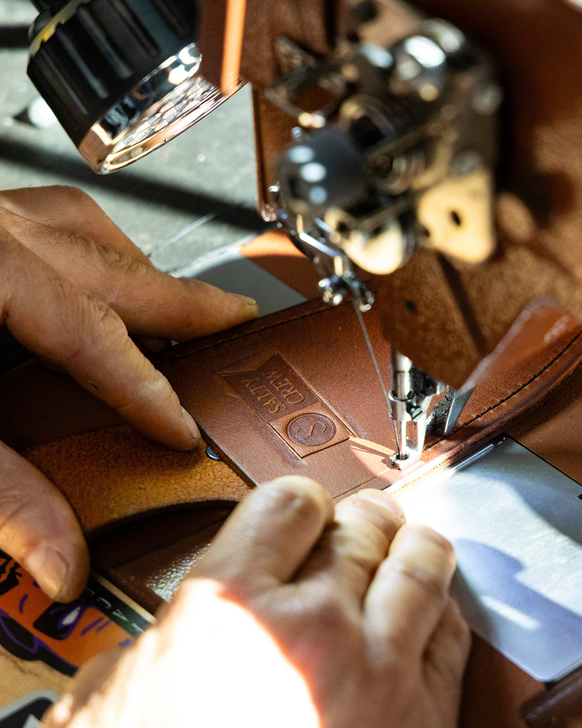 Old 67 x SC Leather Sheath - Brown | Salty Crew
